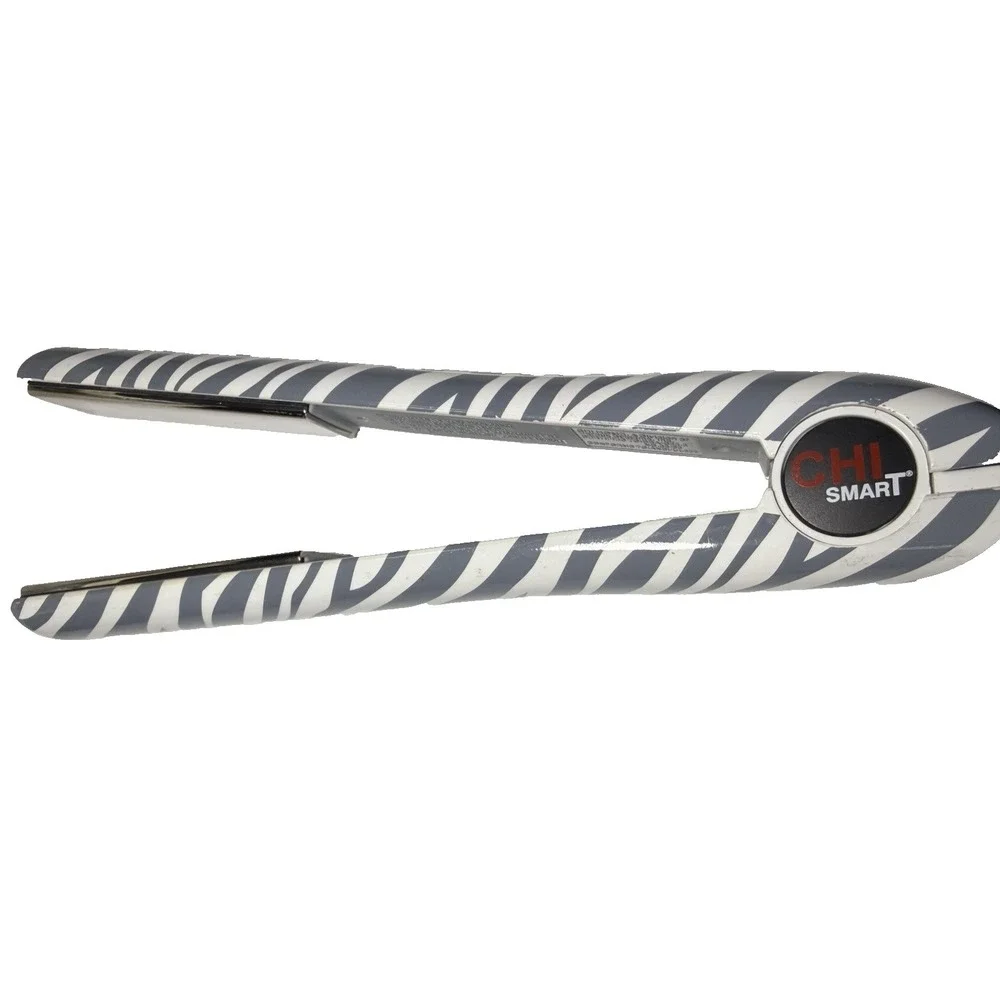 CHI Smart Flat Iron Grey Zebra Digital Titanium Hairstyling